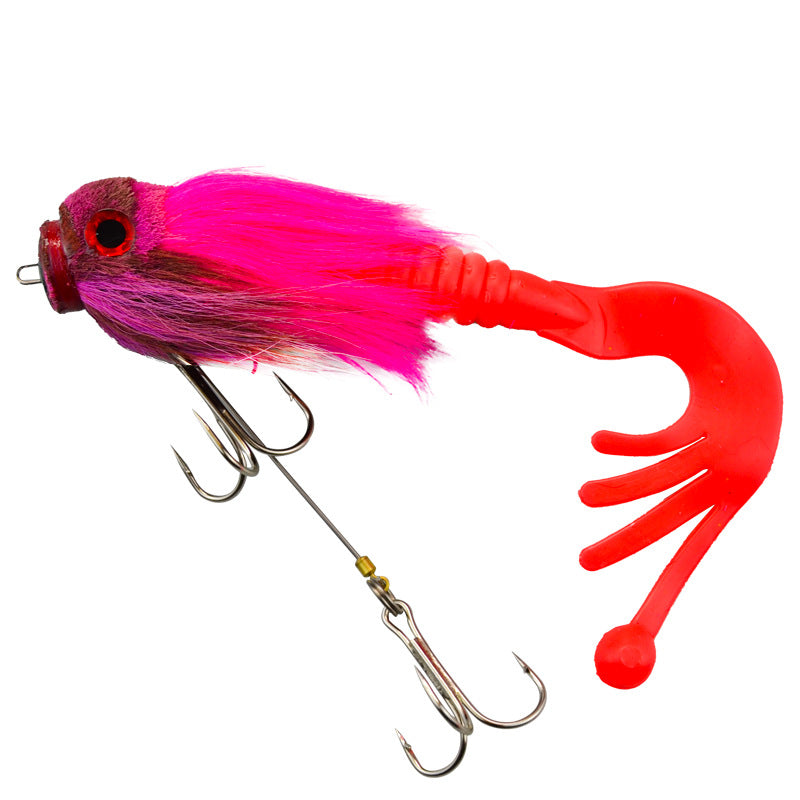 Baby Rat Swimbait – Hand-Tied Deer Hair, Solid Body, 1/0 Hook, Muskie & Pike Lure