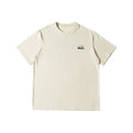 Camping Mountain Print Round Neck T-shirt