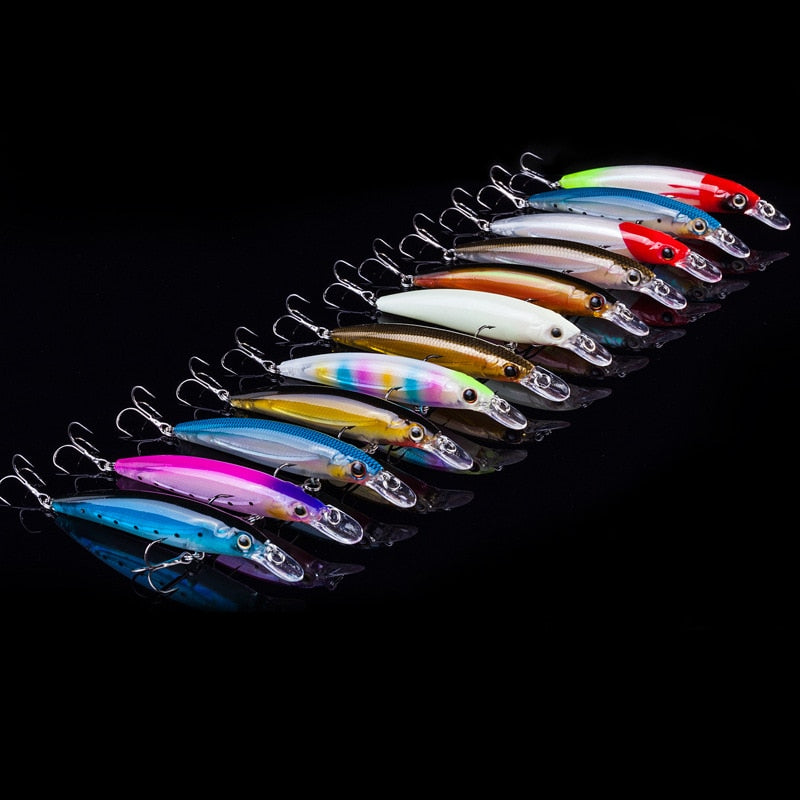 Minnow Wobbler Fishing Lure – 11cm, 14g, Luminous, Pencil Feeder, Freshwater & Saltwater