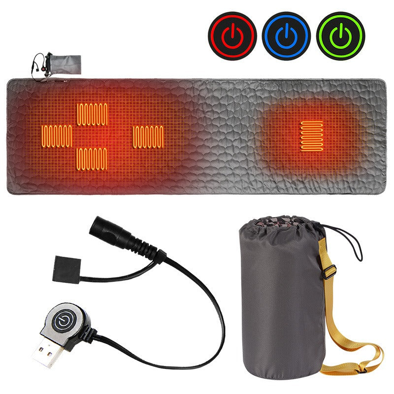 USB-Powered Heated Camping Sleeping Pad – 3 Heat Settings, 198×61cm, 750g