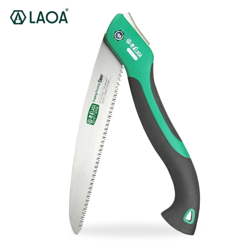 Folding Camping Saw – SK5 Steel, 10 Inch Blade, 250mm, Anti-Slip Handle, Safety Lock