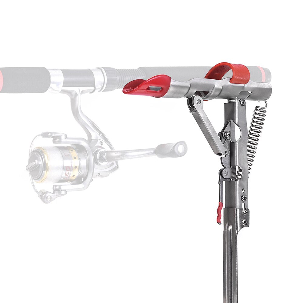 Automatic Spring Fishing Rod Holder – Folding Ground Stand, Pole Mount Bracket