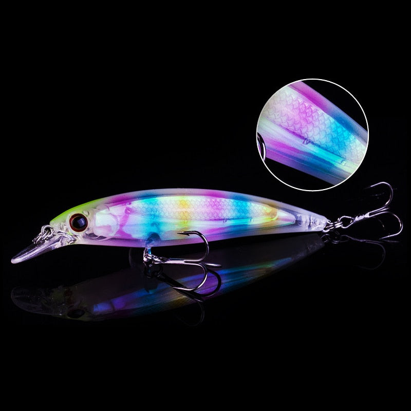 Minnow Wobbler Fishing Lure – 11cm, 14g, Luminous, Pencil Feeder, Freshwater & Saltwater