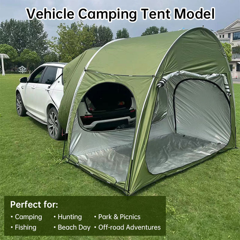 Car Trunk Rear Canopy Tent – Sun-Resistant, Outdoor Camping Shelter