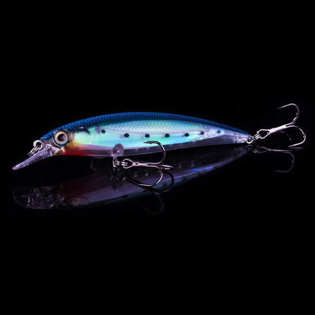 Minnow Wobbler Fishing Lure – 11cm, 14g, Luminous, Pencil Feeder, Freshwater & Saltwater