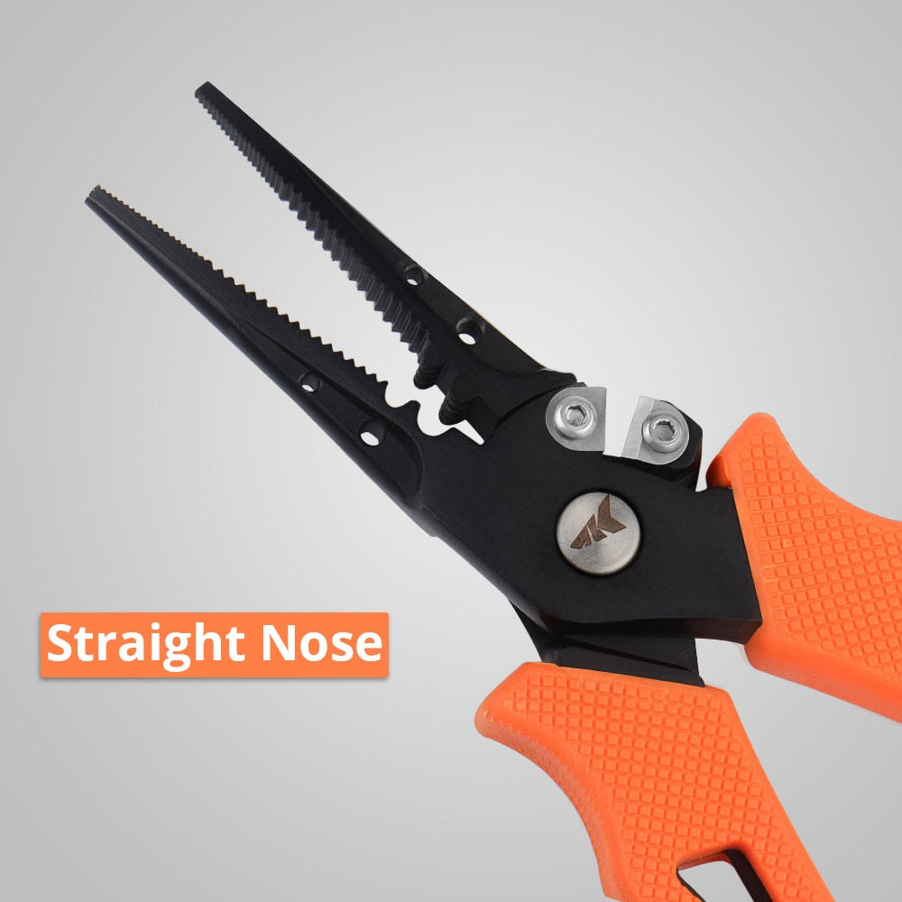 KastKing Fishing Pliers – 420 Stainless Steel, Tungsten Carbide Braid Cutter, Hook Remover, Saltwater