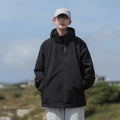 Detachable Hooded Jacket for Men, Outdoor Waterproof and Windproof Hiking Jacket