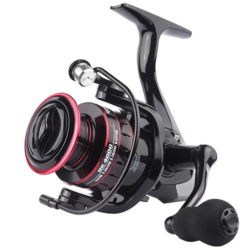 Spinning Fishing Reel – 8kg Max Drag, 5.2:1 Gear Ratio, Metal Spool, Sizes 1000–7000