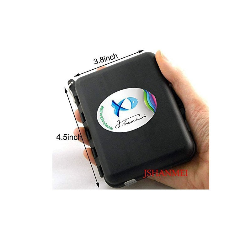 160-Piece Fishing Tackle Accessories Kit – Jig Hooks, Sinkers, Swivels, Snaps & Box