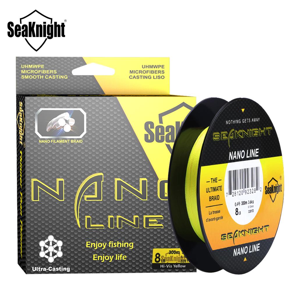 SeaKnight NANO 4-Strand Braided Fishing Line – 100m/300m, 4–10lb, PE Multifilament, 0.07–0.12mm