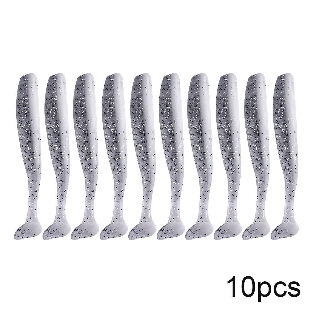 Soft Silicone Fishing Lures – 10-Pack, 7cm, 2g, Swimbait Wobblers, Sea Fishing