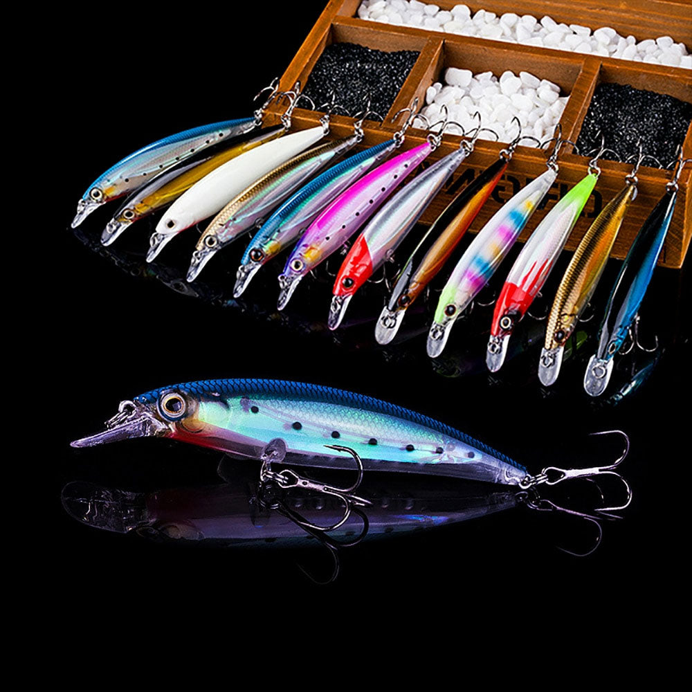 Minnow Wobbler Fishing Lure – 11cm, 14g, Luminous, Pencil Feeder, Freshwater & Saltwater