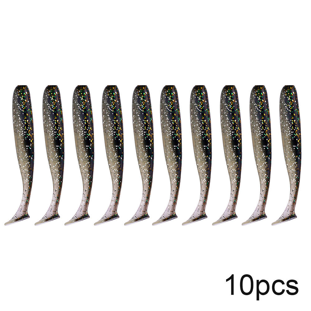 Soft Silicone Fishing Lures – 10-Pack, 7cm, 2g, Swimbait Wobblers, Sea Fishing