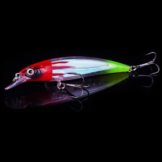 Minnow Wobbler Fishing Lure – 11cm, 14g, Luminous, Pencil Feeder, Freshwater & Saltwater