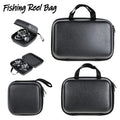 Portable EVA Fishing Reel Bag Shockproof Waterproof Reel Protective Case Fishing Tackle Storage Case for 1-2 Fishing Reels