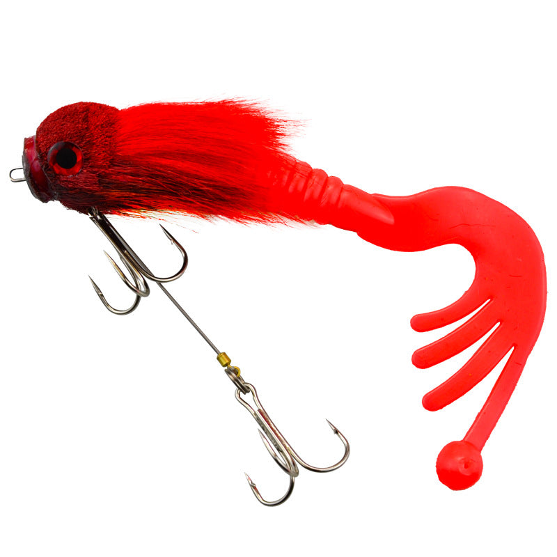 Baby Rat Swimbait – Hand-Tied Deer Hair, Solid Body, 1/0 Hook, Muskie & Pike Lure
