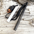 10x150mm Magnesium Fire Starter - Survival Flint Rod with Emergency Whistle & Scraper for Outdoor Camping Hiking Gear