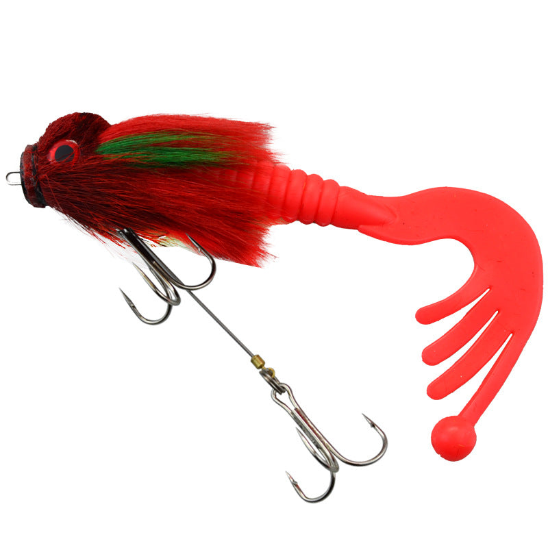 Baby Rat Swimbait – Hand-Tied Deer Hair, Solid Body, 1/0 Hook, Muskie & Pike Lure