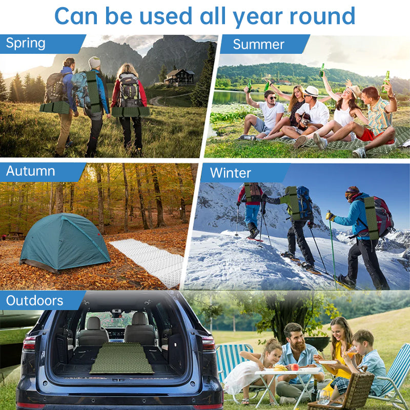 330g Lightweight Foam Camping Mattress | Portable Foldable Sleeping Pad, Moisture-Resistant & Insulated for Hiking, Backpacking