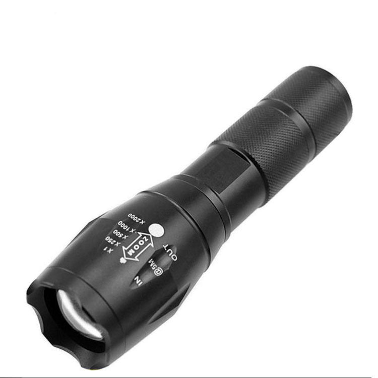 Rechargeable LED Camping Flashlight – 10W, Telescopic Zoom, 5 Modes, 50–100m Range