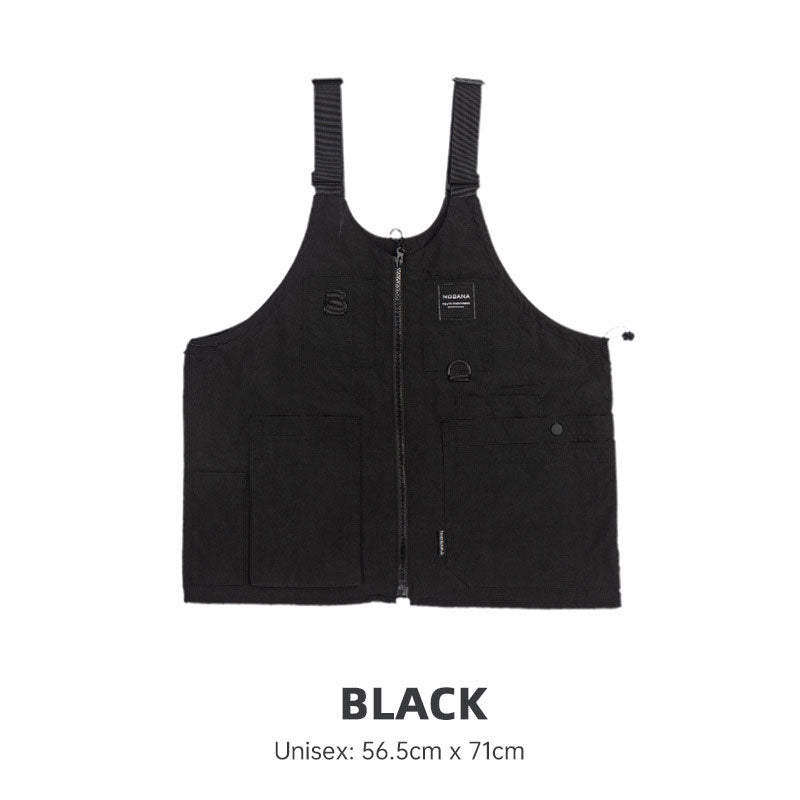 Multi-Pocket Sleeveless Vest, Camping Fishing Work Travel Hiking Shoulder Bag Waistcoat, Unisex Utility Jacket
