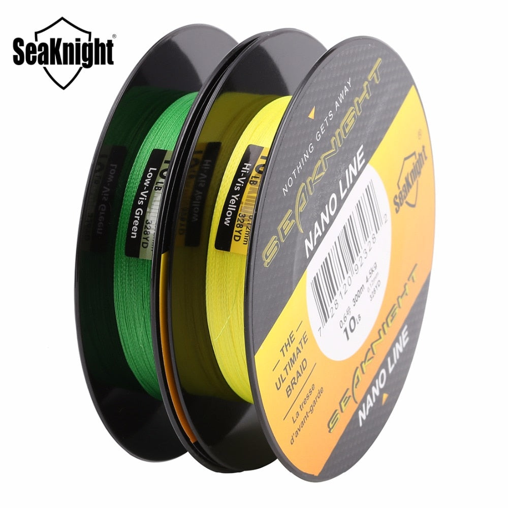 SeaKnight NANO 4-Strand Braided Fishing Line – 100m/300m, 4–10lb, PE Multifilament, 0.07–0.12mm