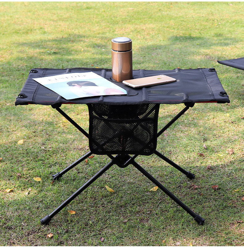 Folding Portable Camping Side Table – Lightweight, Cup Holder, Phone Slot, Storage Bag