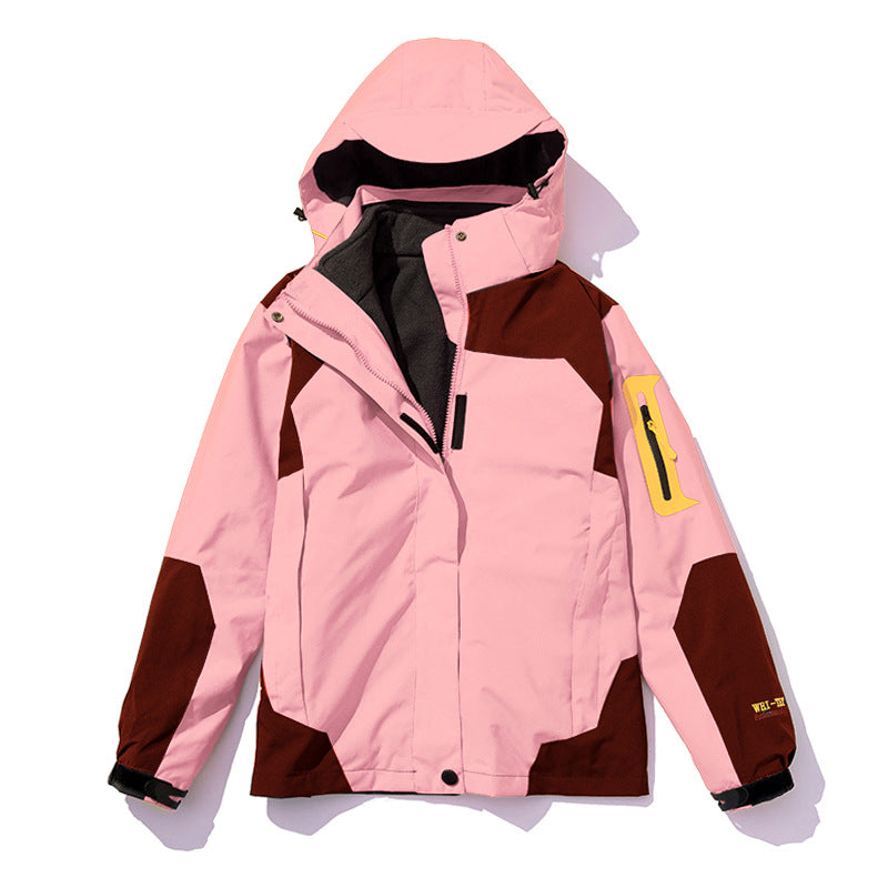 Stormtrooper outdoor three in one detachable autumn and winter fleece warm hiking suit windproof and breathable jacket
