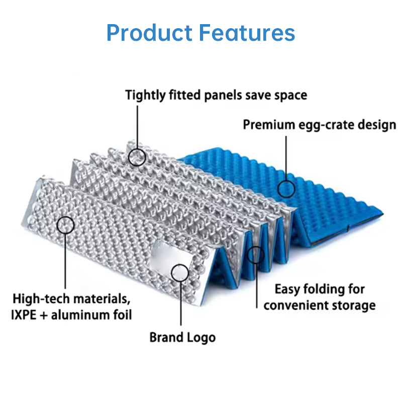 330g Lightweight Foam Camping Mattress | Portable Foldable Sleeping Pad, Moisture-Resistant & Insulated for Hiking, Backpacking