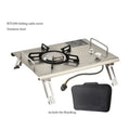 Foldable Camping Gas Stove – 4000W, Stainless Steel, IGT Compatible, Portable