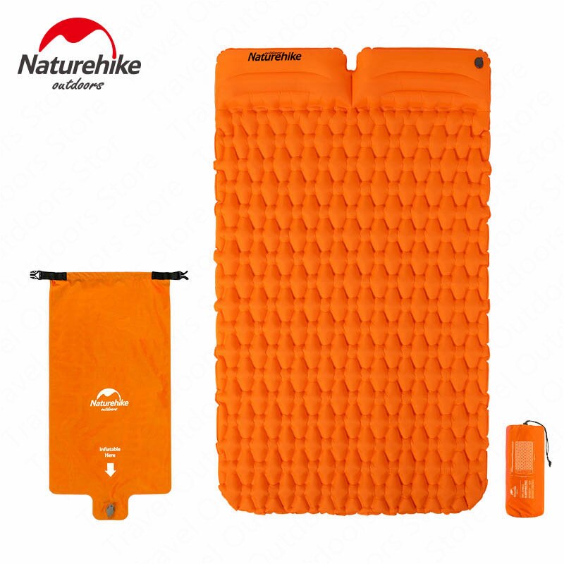 Inflatable Camping Sleeping Pad – Nylon TPU, 59×195cm, Ultralight, with Optional Pillow