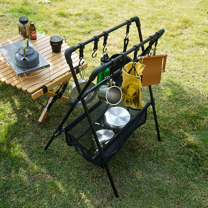 Folding Camping Drying Rack – Car Roof Storage, Portable Outdoor Shelf