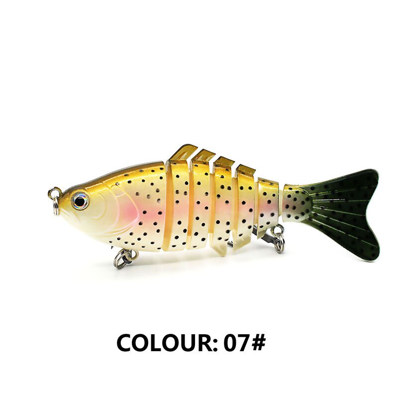 Multi-Jointed Swimbait Crankbait – 10cm, 15.7g, 7-Section, Sinking, Wobbler