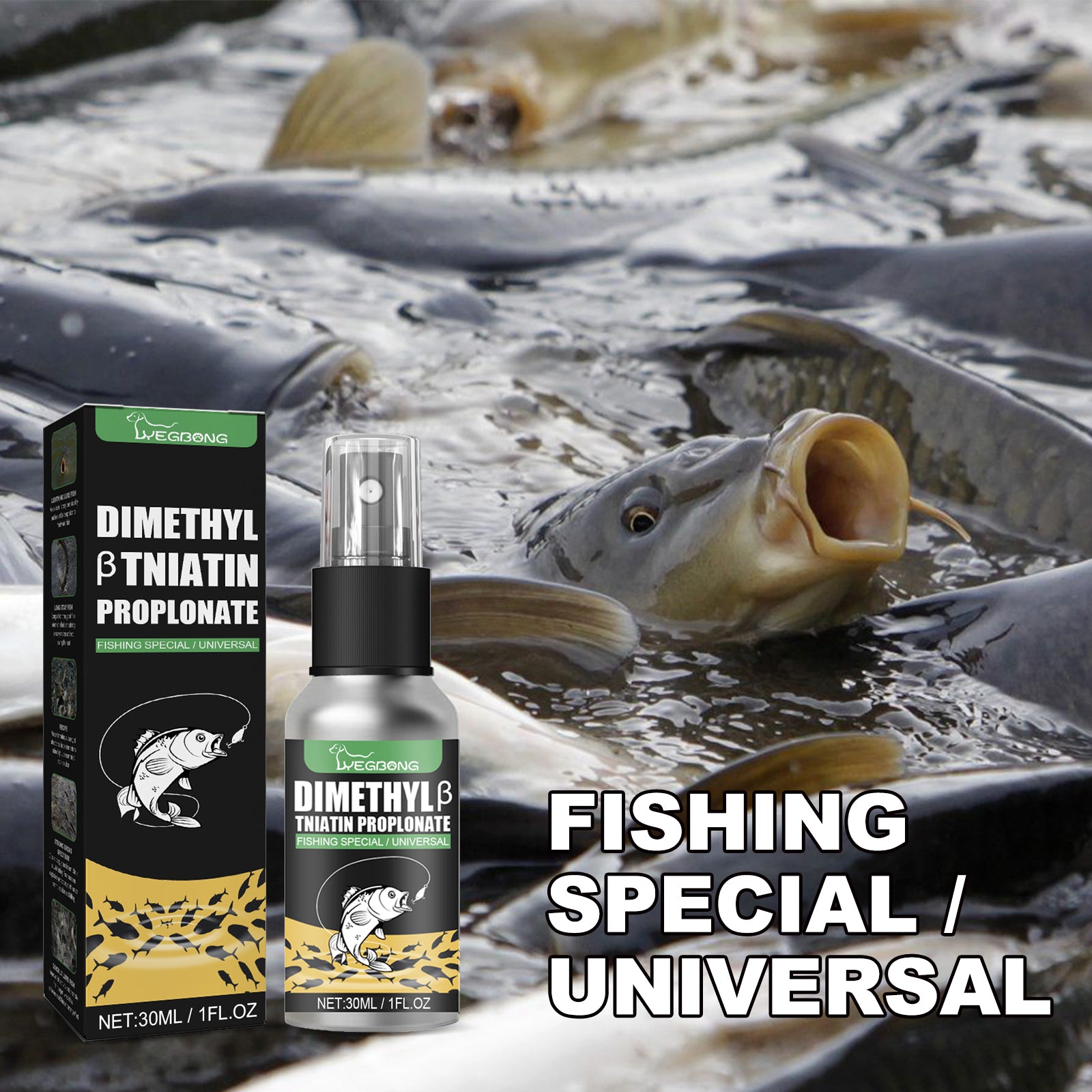 Yegbong Fishing Bait Attractant – 30ml, Wild Fishing Bait Additive, Freshwater