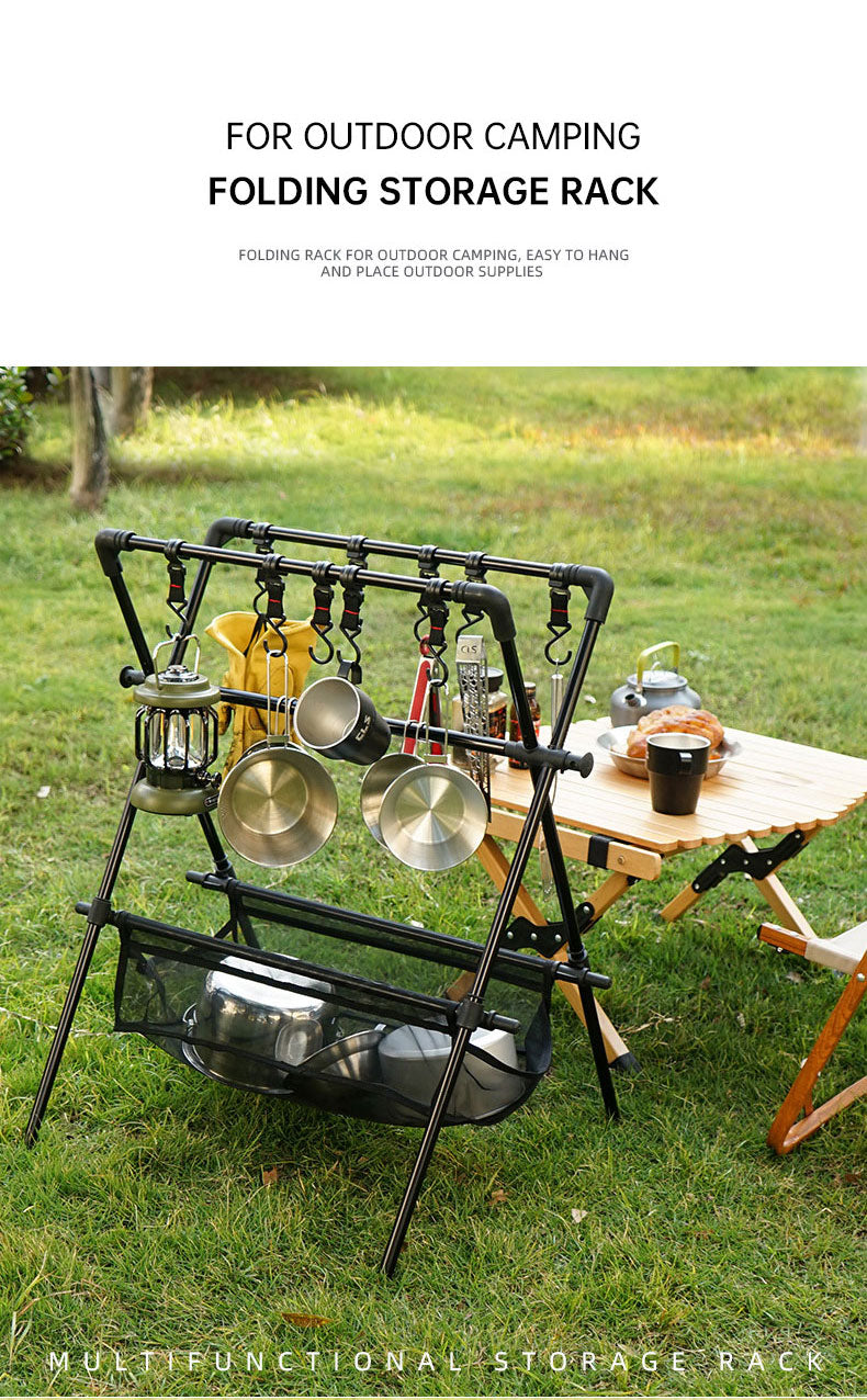 Folding Camping Drying Rack – Car Roof Storage, Portable Outdoor Shelf