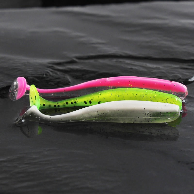 T-Tail Soft Bait Texas Rig Set – Silicone Insect Lure, Lead Head Hook & Crank Hook