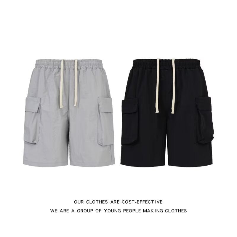Outdoor loose casual hiking charge five inch mid length pants