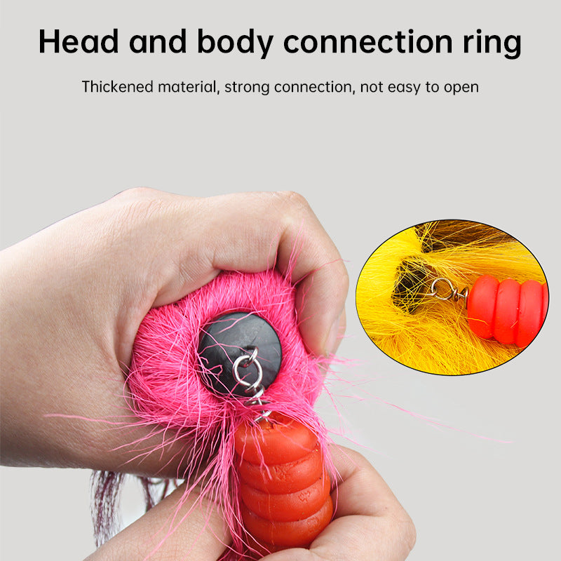 Baby Rat Swimbait – Hand-Tied Deer Hair, Solid Body, 1/0 Hook, Muskie & Pike Lure