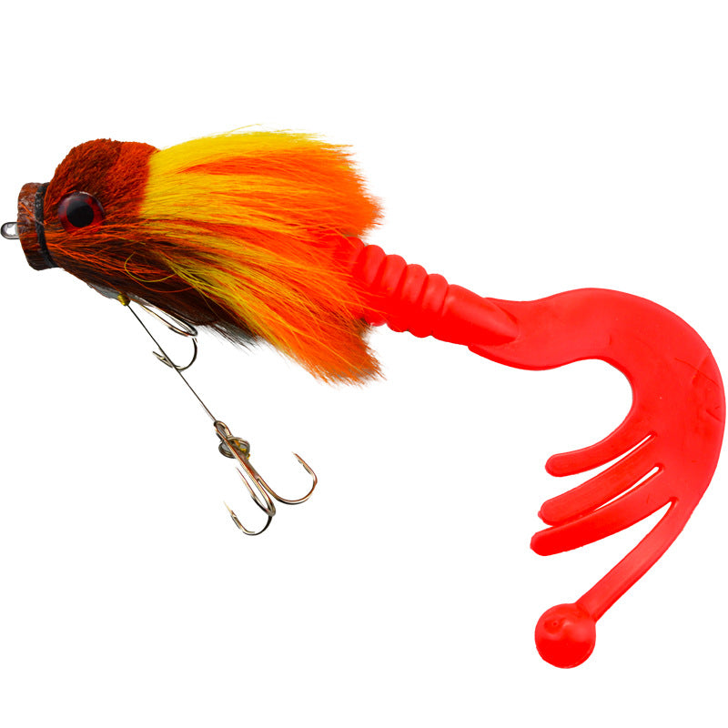 Baby Rat Swimbait – Hand-Tied Deer Hair, Solid Body, 1/0 Hook, Muskie & Pike Lure