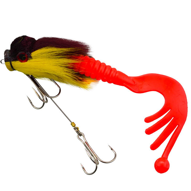 Baby Rat Swimbait – Hand-Tied Deer Hair, Solid Body, 1/0 Hook, Muskie & Pike Lure