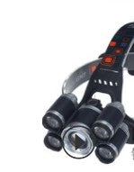 LED Headlamp 1500  5*T6 Headlamp Bike Head Lamp Light 18650 Rechargeable Fishing Camping Flashlight