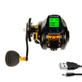 Baitcasting Fishing Reel – 7.2:1 Gear Ratio, Digital Line Counter, Large Display, Bite Alarm