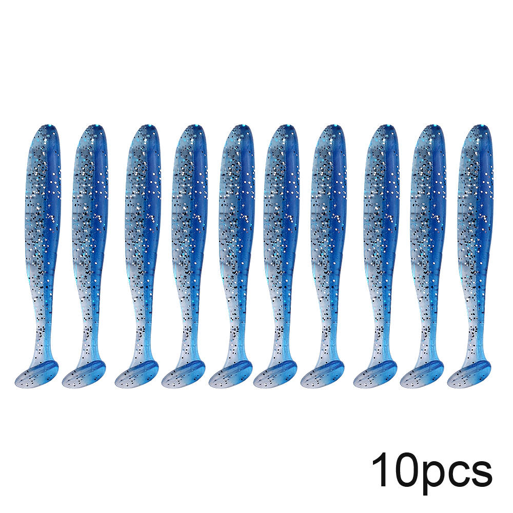 Soft Silicone Fishing Lures – 10-Pack, 7cm, 2g, Swimbait Wobblers, Sea Fishing