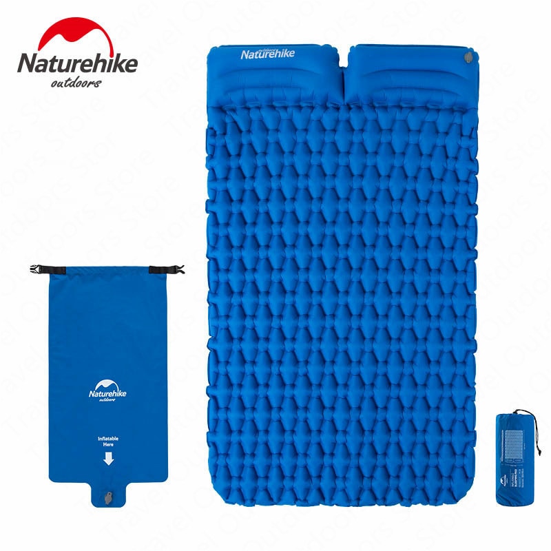 Inflatable Camping Sleeping Pad – Nylon TPU, 59×195cm, Ultralight, with Optional Pillow
