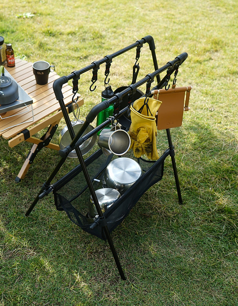 Folding Camping Drying Rack – Car Roof Storage, Portable Outdoor Shelf