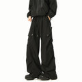 Men's Summer Thin Quick-Dry Paratrooper Pants Waterproof Outdoor Hiking