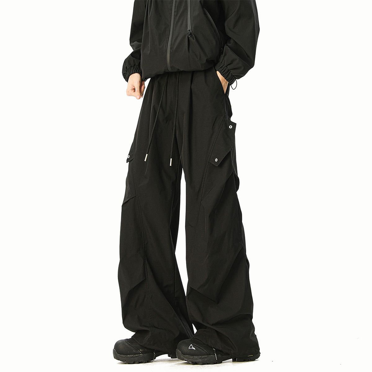 Men's Summer Thin Quick-Dry Paratrooper Pants Waterproof Outdoor Hiking