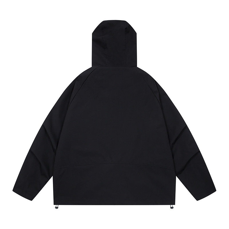 Hooded Windproo Water-Repellent Jacket  Casual Hiking Parka
