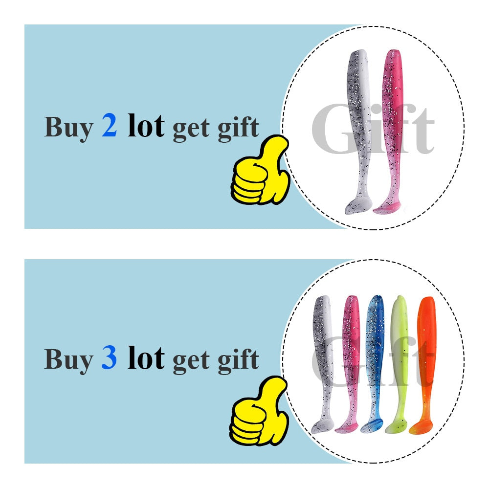 Soft Silicone Fishing Lures – 10-Pack, 7cm, 2g, Swimbait Wobblers, Sea Fishing