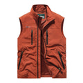 Men's Outdoor Fishing Sleeveless Vest – Multi-Pocket, Large Sizes Available